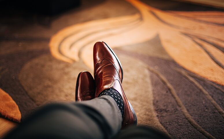 Don't trust a man in brown shoes